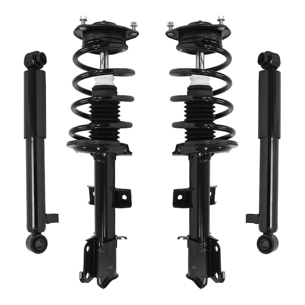 Unity 4-11655-259170-001 Front and Rear Complete Strut Assembly Shock Kit 4-11655-259170-001 - main